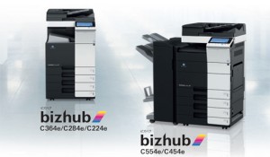 コニカミノルタ フルカラー複合機　bizhub　c554e、c454e、c364e、c284e、c224e